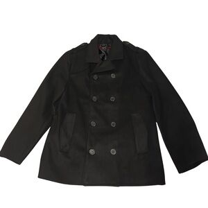 Alpine Swiss Wool Blend Pea Coat Women’s Size Small